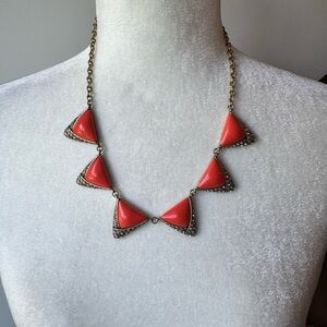 J.Crew Elegant Orange Triangle Necklace